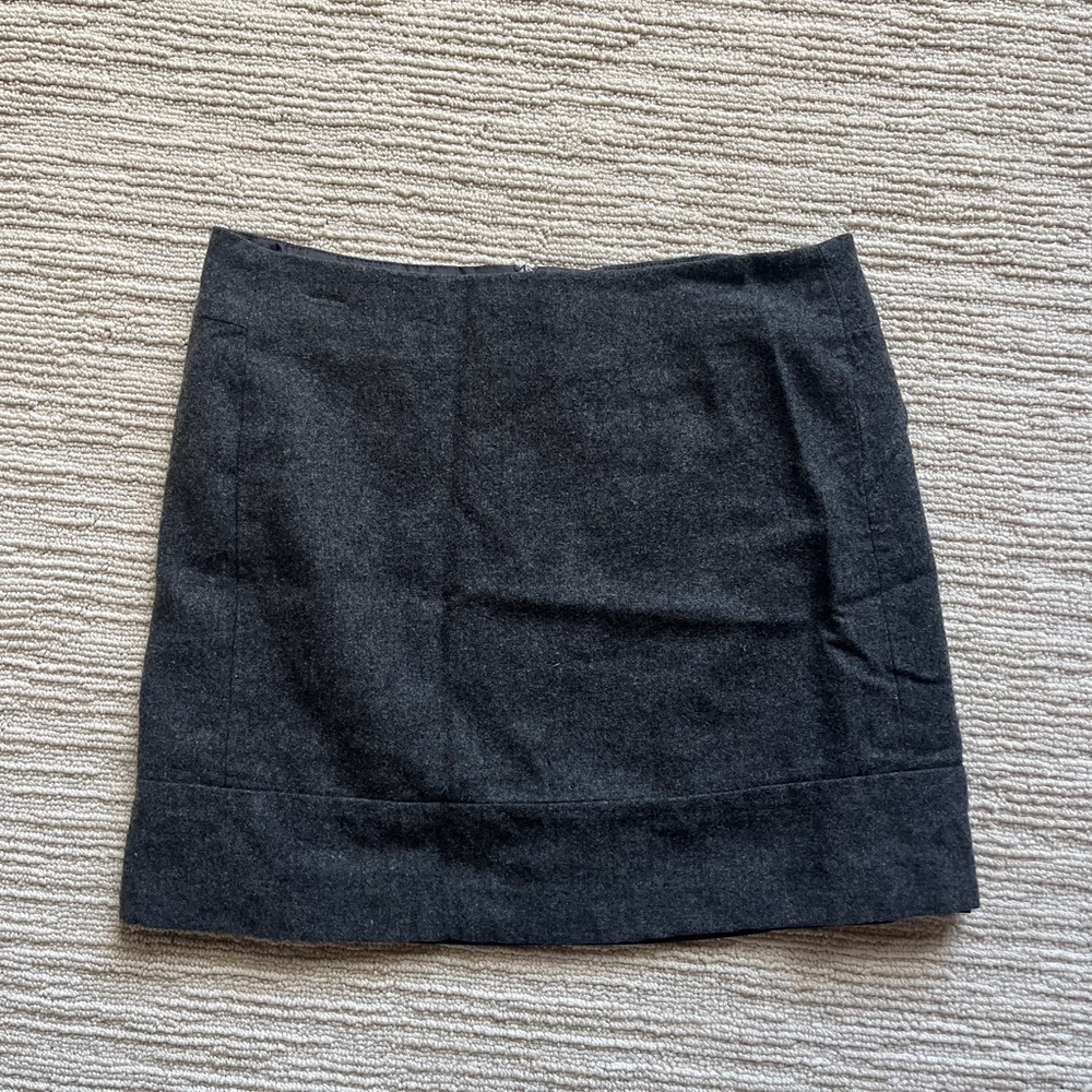 Kenar grey wool blend skirt
